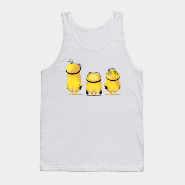 Minions - Kevin, Bob, & Stuart Tank Top by deancoledesign